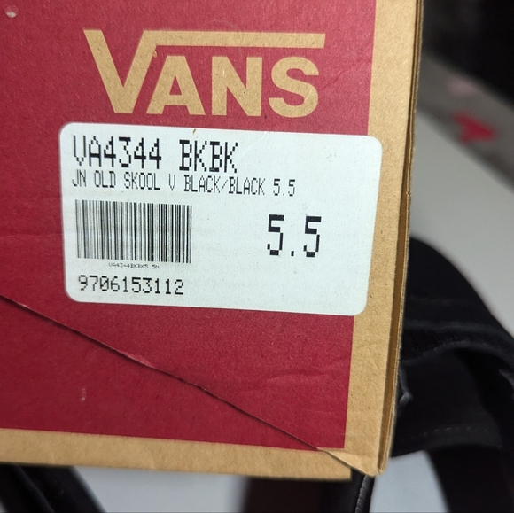 Vans Old Skool Velcro Blk/Blk Shoes - Picture 11 of 11
